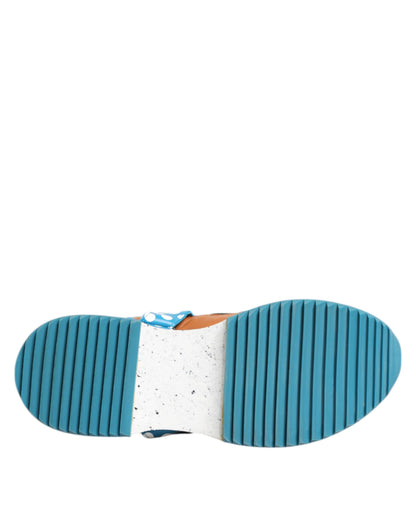 حذاء سنيكرز دولتشي آند غابانا متعدد الألوان من الجلد منخفض الرقبة