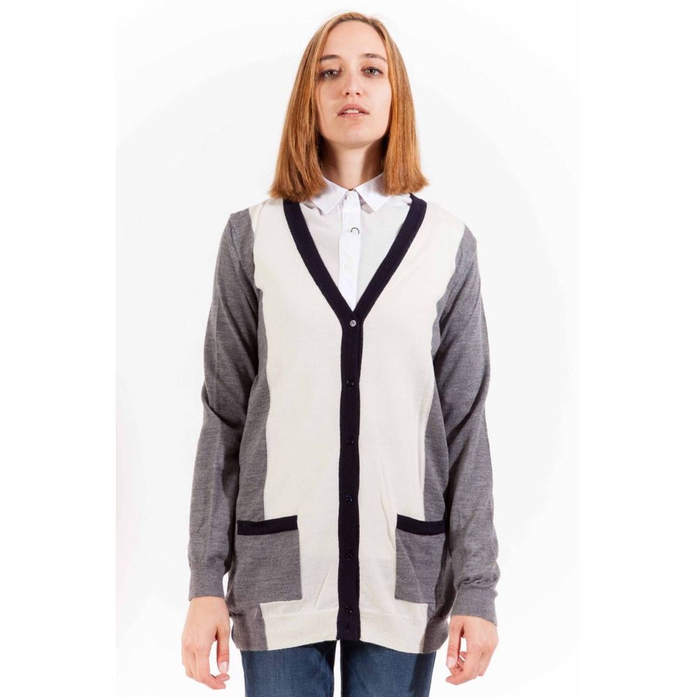 Gant Grigio Wool Women Cardigan