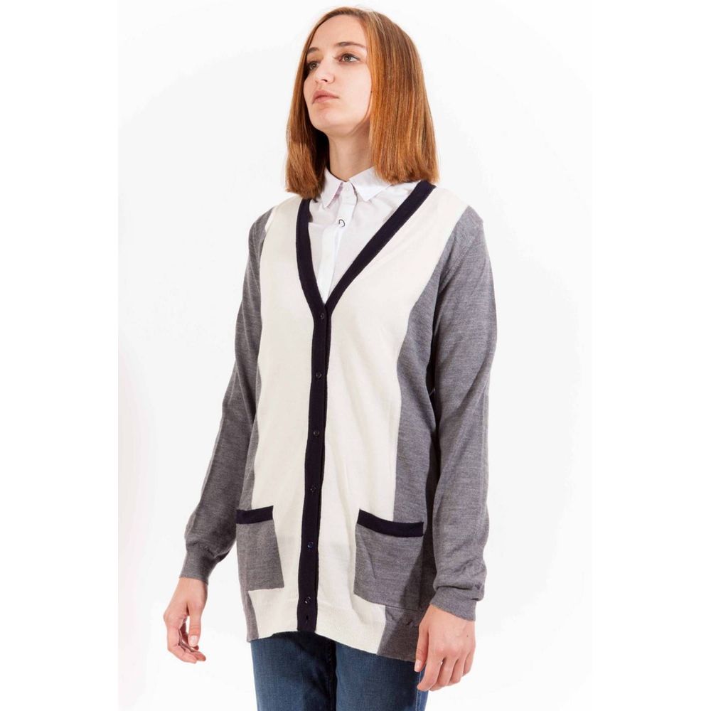 Gant Grigio Wool Women Cardigan