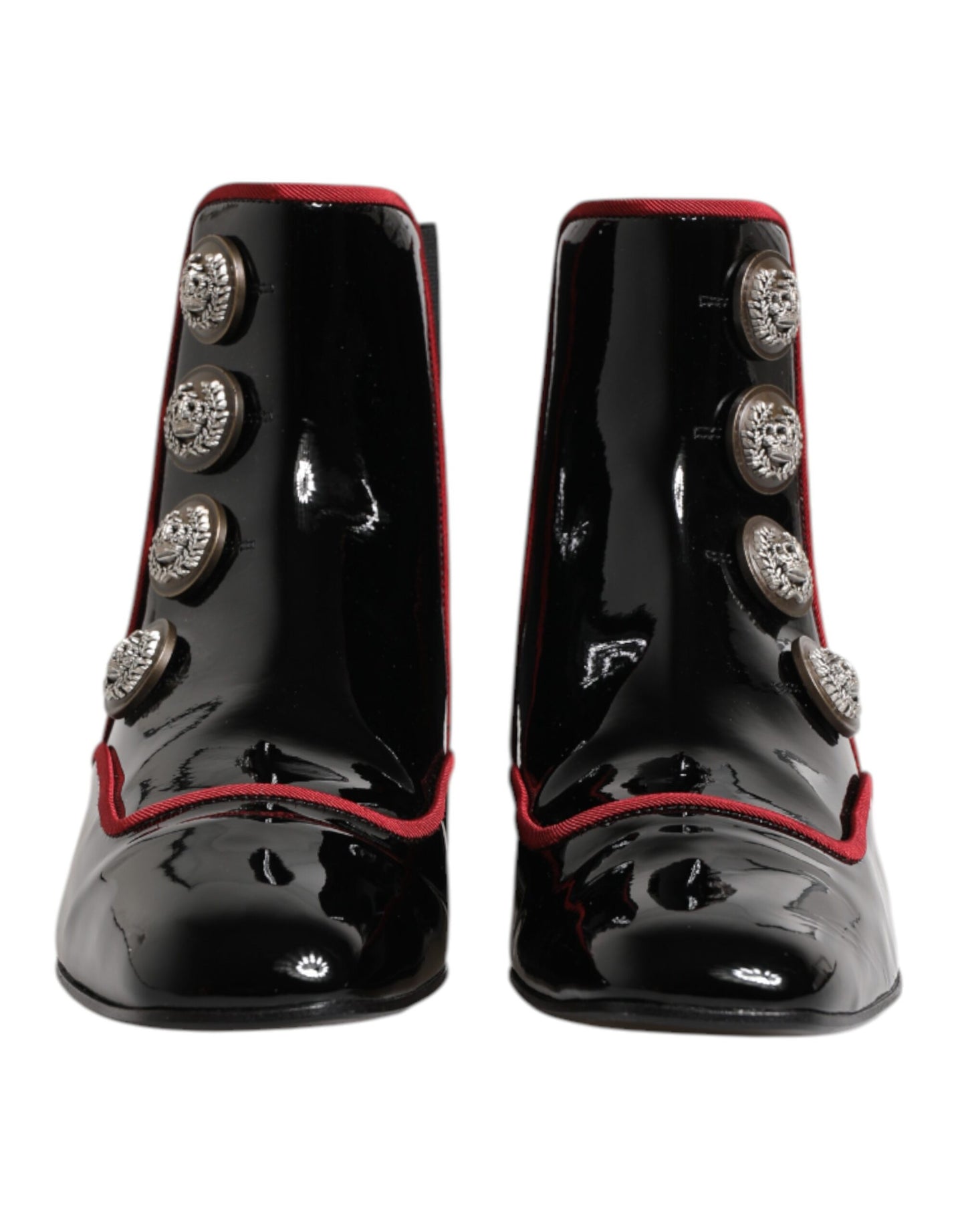 حذاء تشيلسي جاكي أسود بأزرار من دولتشي آند غابانا