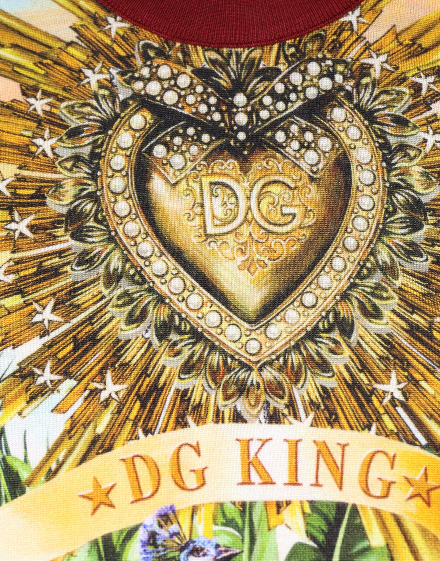 سترة صوفية من الحرير بتاج القلب الاستوائي من دولتشي آند غابانا