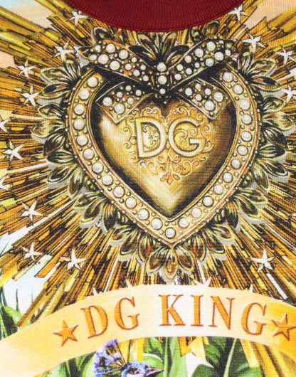 سترة صوفية من الحرير بتاج القلب الاستوائي من دولتشي آند غابانا