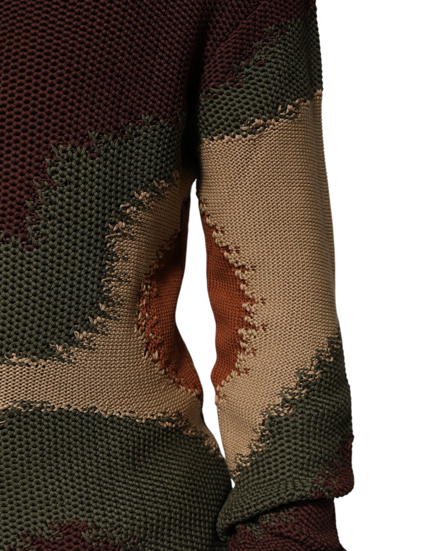 سترة رجالية من القطن متعدد الألوان بتصميم تجريدي من دولتشي آند غابانا