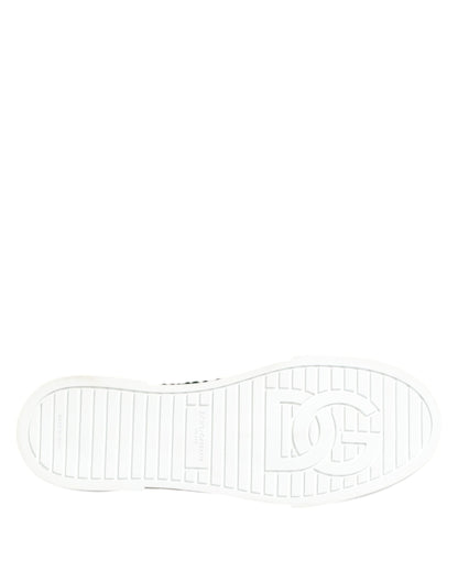 حذاء سنيكرز دولتشي آند غابانا بورتوفينو كريستال دي جي بشعار أخضر