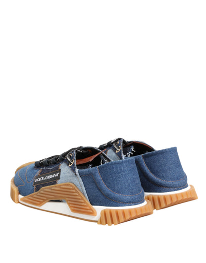 حذاء سنيكرز دولتشي آند غابانا NS1 أزرق برباط من الأعلى ومنخفض الارتفاع