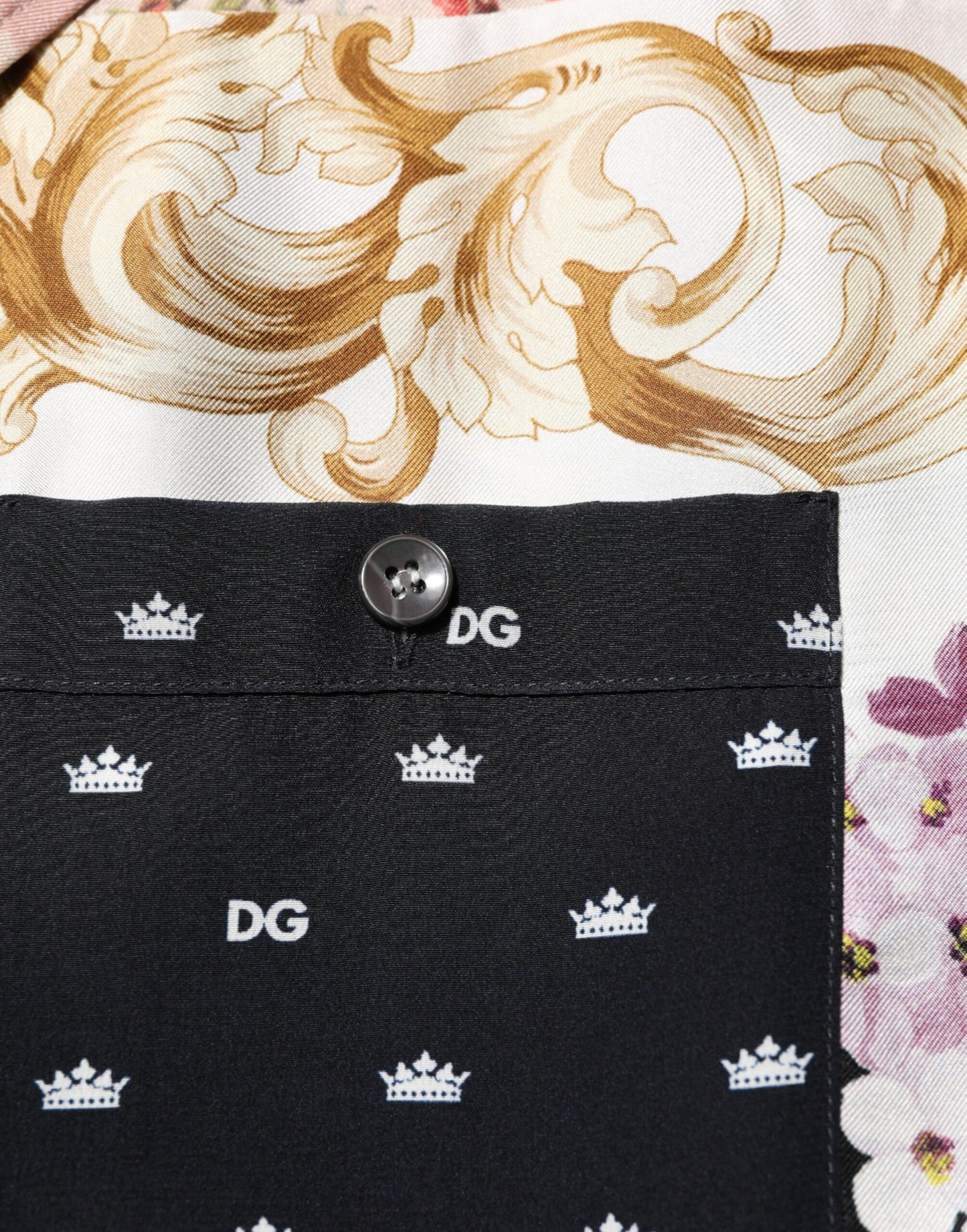 قميص دولتشي آند غابانا متعدد الألوان مطبوع بأزرار