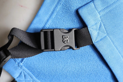 سترة رياضية رجالية بغطاء رأس من القطن باللون الأزرق من دولتشي آند غابانا، مقاس واحد