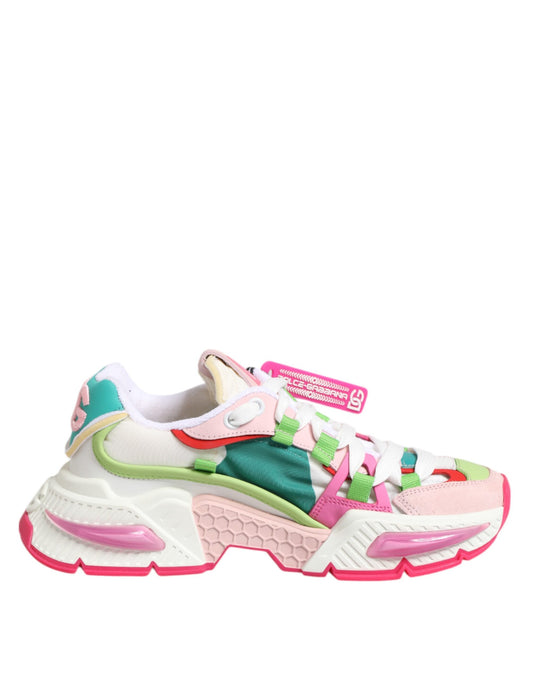 حذاء رياضي منخفض الارتفاع من دولتشي آند غابانا متعدد الألوان من الجلد