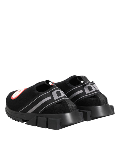 حذاء سنيكرز دولتشي آند غابانا أسود رمادي سهل الارتداء سورينتو