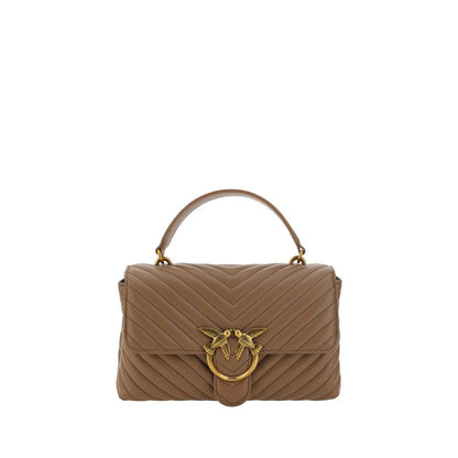 محفظة PINKO Bos Taurus من جلد العجل البني