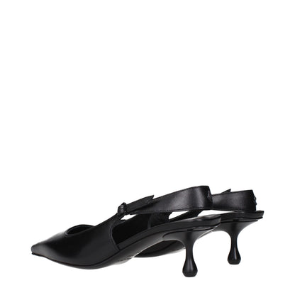 Jimmy Choo Black Leather Sandals