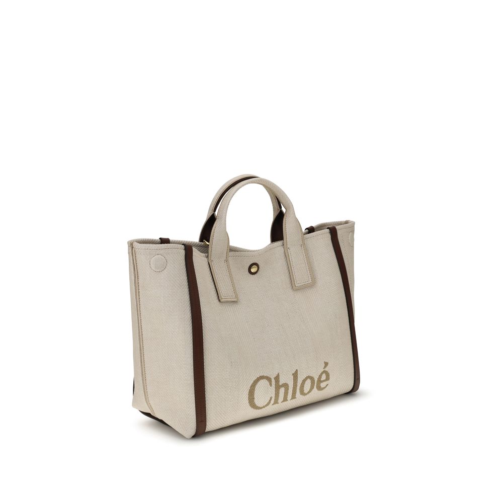 Chloé Beige Cotton Shoulder Bag