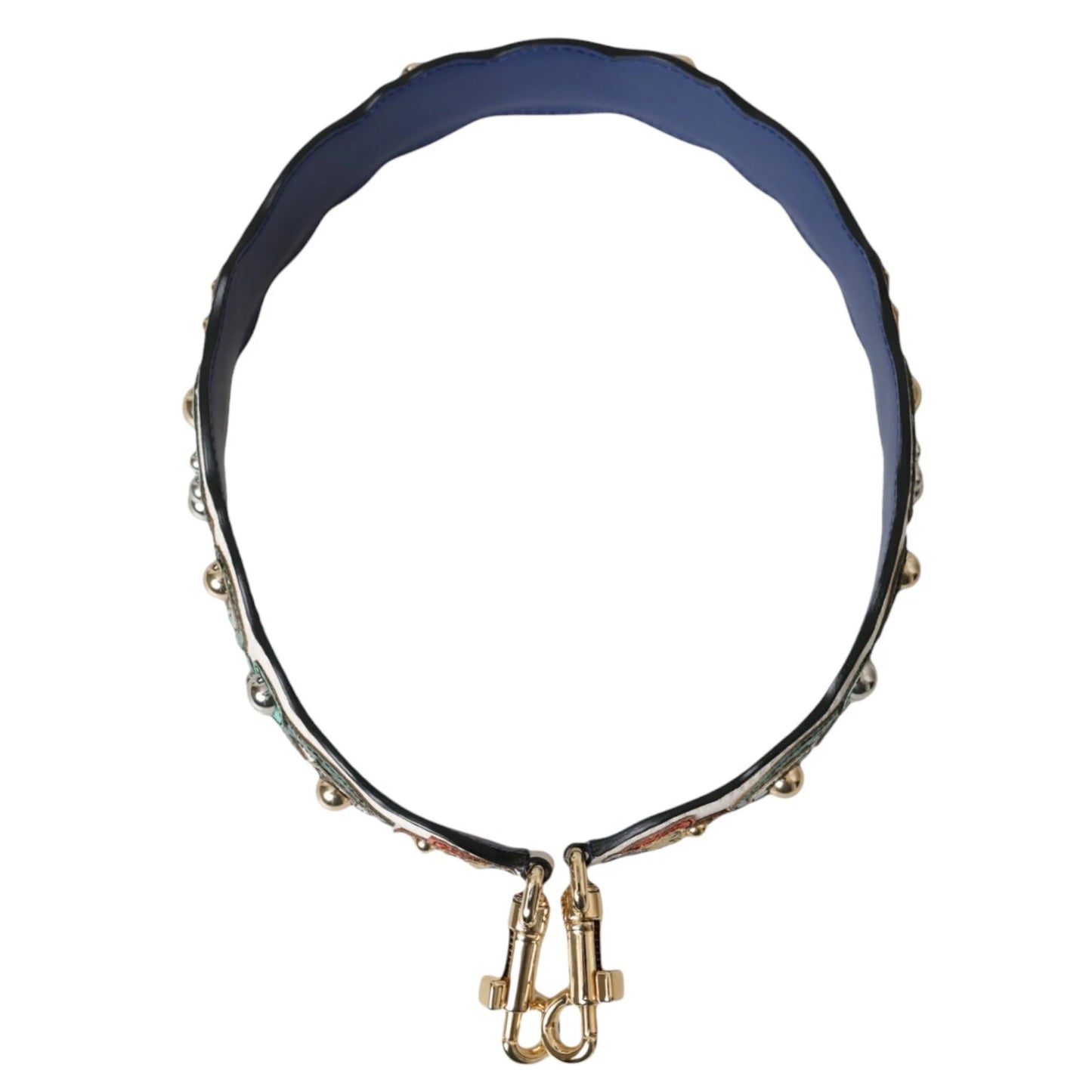 حزام كتف من الجلد الأبيض من دولتشي آند غابانا