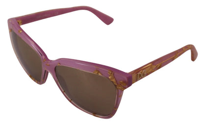 Dolce & Gabbana DG4251 Pink Gold Full Rim Rectangle Frame Shades