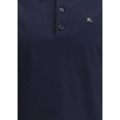 قميص بولو قطني أزرق من بربري