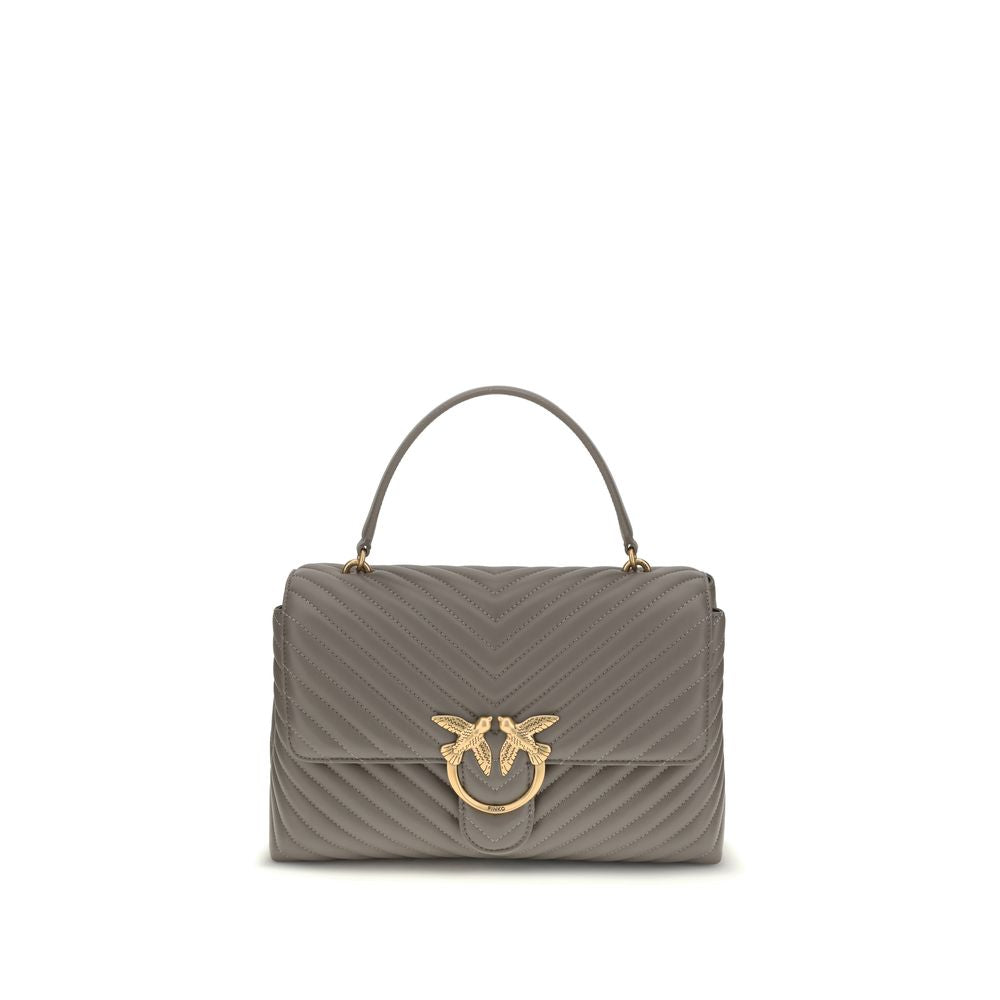 حقيبة يد بوس توروس من جلد العجل الرمادي من بينكو