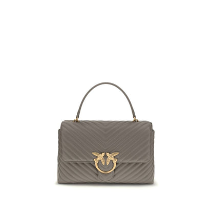 حقيبة يد بوس توروس من جلد العجل الرمادي من بينكو