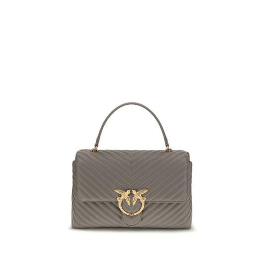 حقيبة يد بوس توروس من جلد العجل الرمادي من بينكو