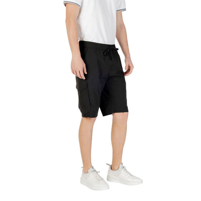 Hugo Boss Black Polyester Bermuda Shorts