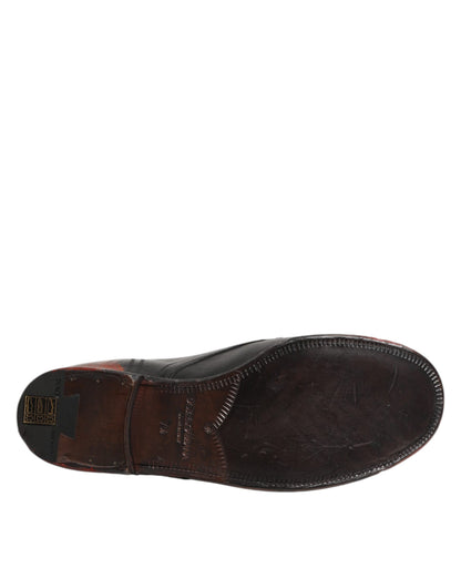 حذاء قصير برباط من دولتشي آند غابانا باللونين الأسود والأحمر