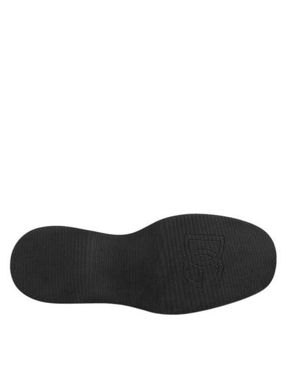 حذاء ديربي رسمي برباط متعدد الألوان للرجال من دولتشي آند غابانا