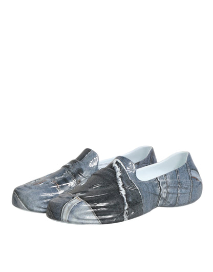 حذاء رياضي رجالي متعدد الألوان من المطاط من دولتشي آند غابانا برقبة منخفضة