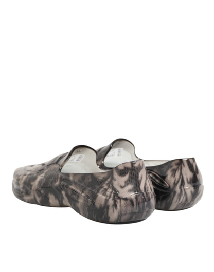 حذاء رياضي رجالي منخفض الرقبة من المطاط متعدد الألوان من دولتشي آند غابانا