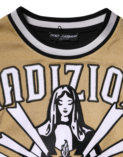 Dolce & Gabbana Multicolor Tradizione E Devotion Sweatshirt Sweater