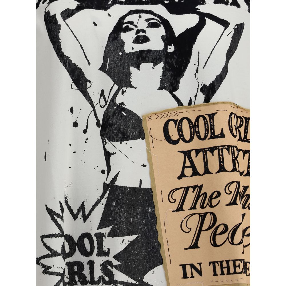 تي شيرت قطني أبيض من دولتشي آند غابانا