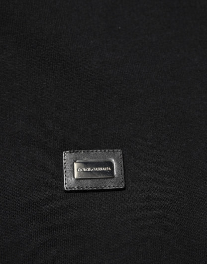 سويت شيرت رجالي من دولتشي آند غابانا، أسود، قطن، بقلنسوة