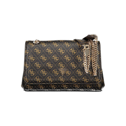 Guess Jeans Marrone Polyurethane Women Handbag