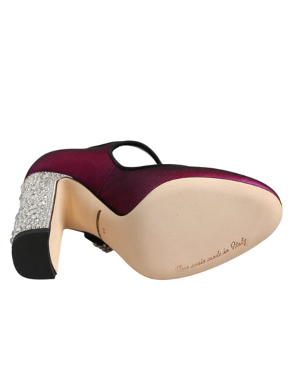 Dolce & Gabbana Pink Embellished High Heels Pumps Shoes