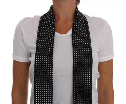 تي شيرت دولتشي آند غابانا أبيض قطني أسود حريري