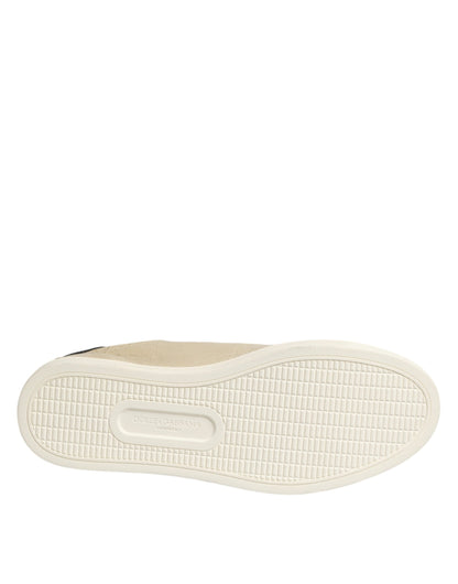 حذاء سنيكرز جلدي منخفض الرقبة من دولتشي آند غابانا بيج لندن