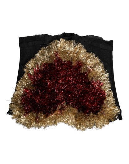 صدرية كورسيه دولتشي آند غابانا سوداء ذهبية على شكل قلب