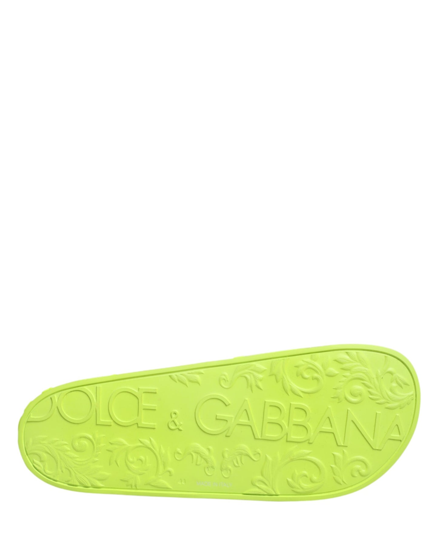 صنادل دولتشي آند غابانا المطاطية الخضراء، أحذية الشاطئ
