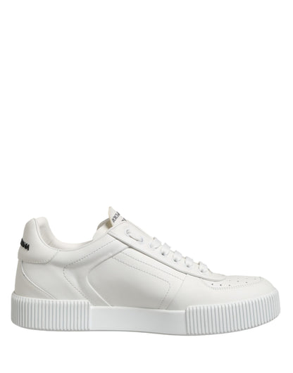 Dolce & Gabbana MIAMI Calf Low Top Men Sneakers  White