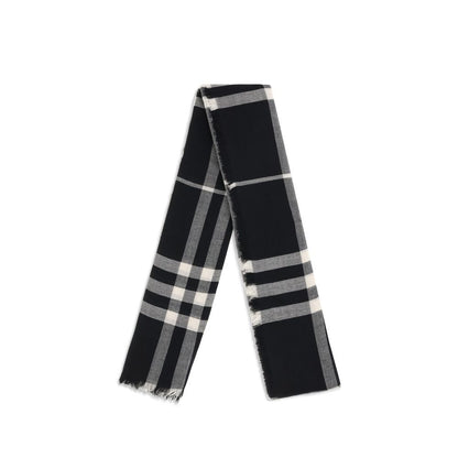 Burberry Black Wool Scarf