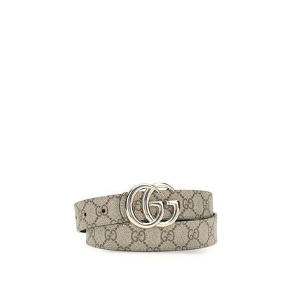 حزام غوتشي بوس توروس العادي من جلد العجل باللون البيج