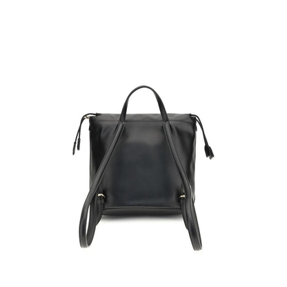 Fendi Black Calf Leather Bos Taurus Backpack