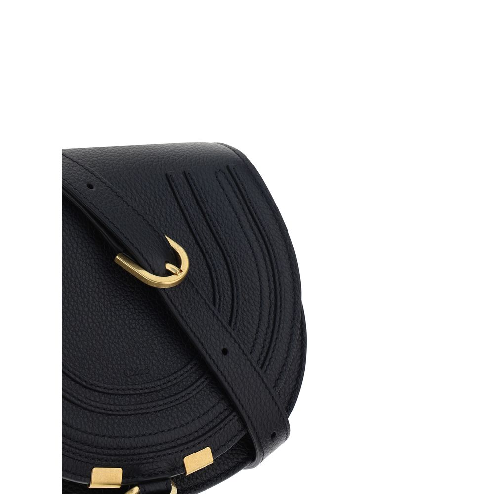 حقيبة كتف كلوي بوس توروس من جلد العجل الأسود