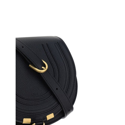 حقيبة كتف كلوي بوس توروس من جلد العجل الأسود