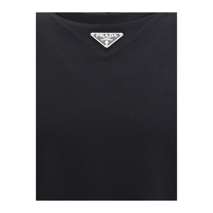 Prada Black Cotton T-Shirt