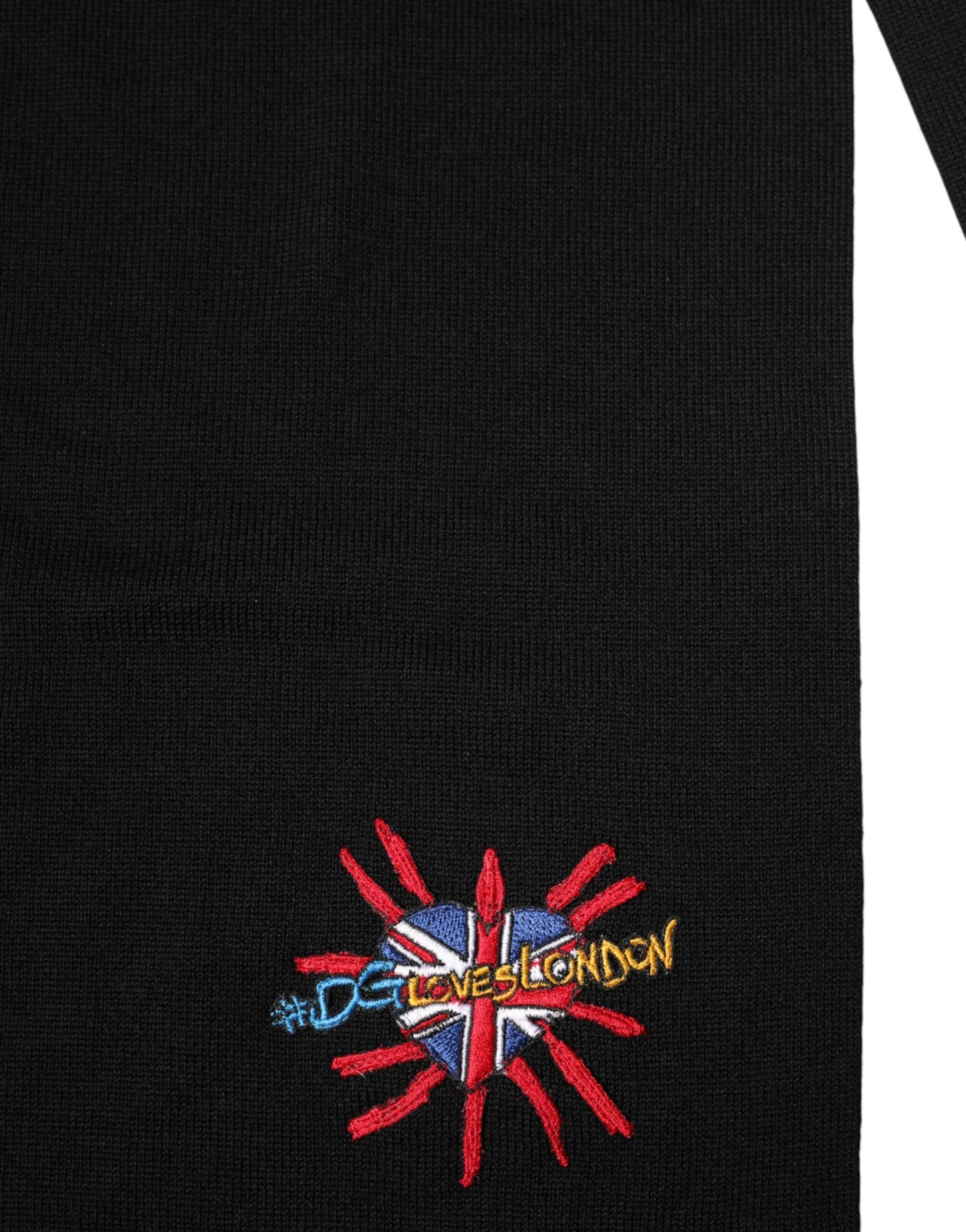 وشاح دولتشي آند غابانا بلو صوف دي جي لوفز لندن للرقبة