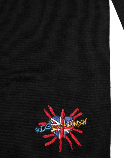 وشاح دولتشي آند غابانا بلو صوف دي جي لوفز لندن للرقبة