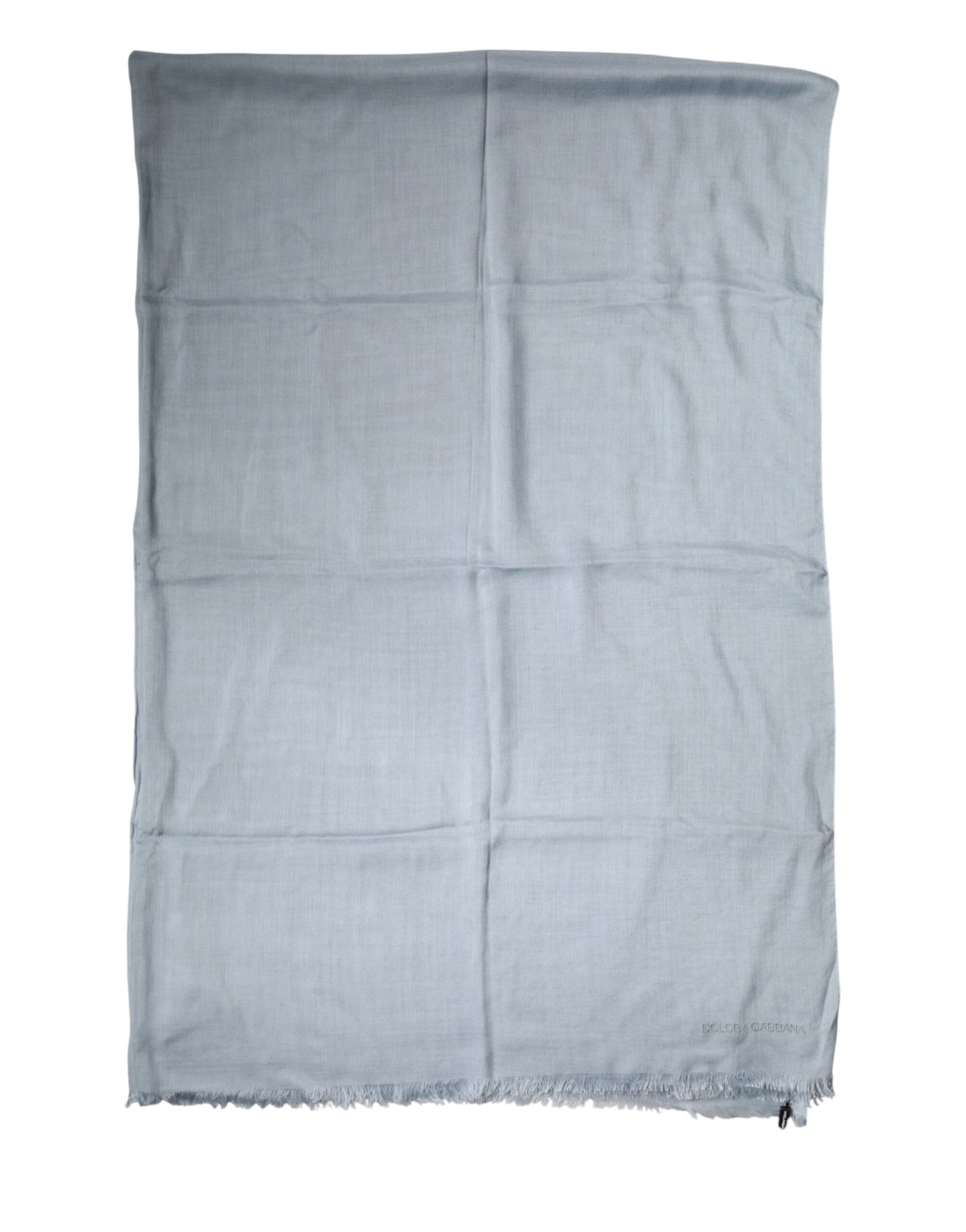 شال كشمير محبوك باللون الأزرق الفاتح من دولتشي آند غابانا