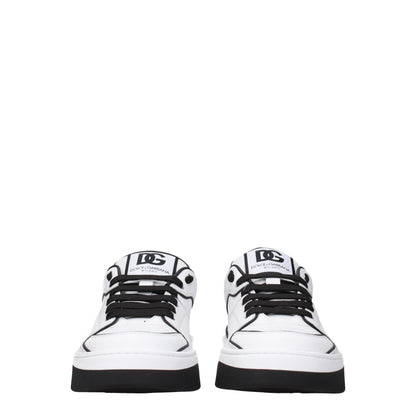 Dolce & Gabbana White Leather Sneakers