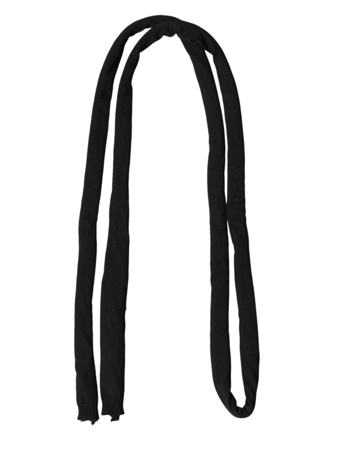 وشاح رجالي من دولتشي آند غابانا، صوف أسود محبوك، شال للرقبة 