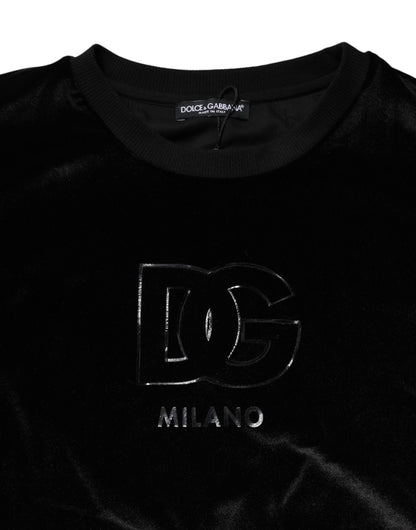Dolce & Gabbana Black DG Logo Crew Neck Sweatshirt Sweater