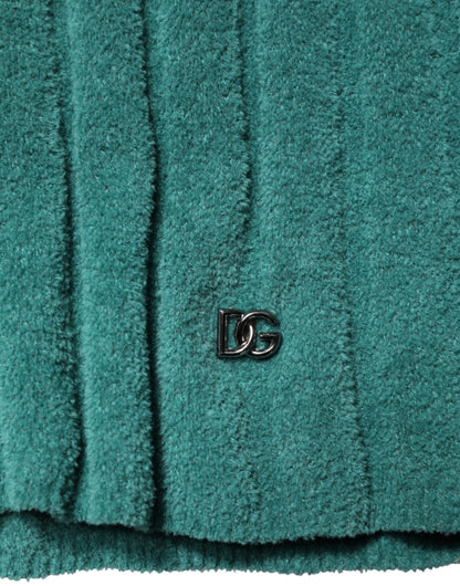 Dolce & Gabbana Dark Green Cotton Blend Men Crew Neck T-shirt